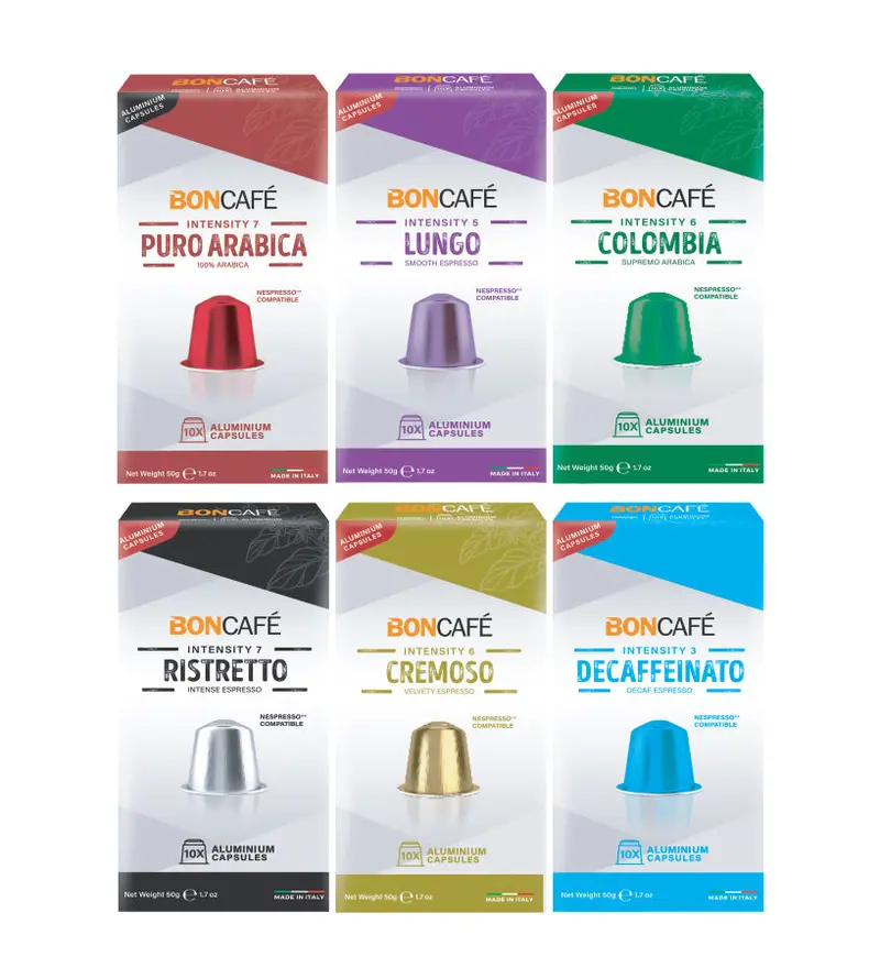Boncafe Aluminium Capsules Discovery Variety Pack 1