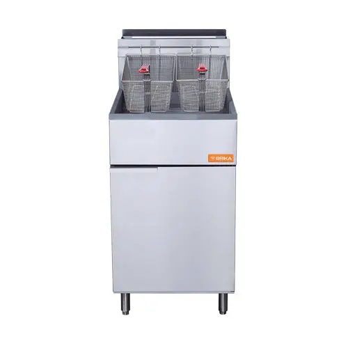 Brika Bfr-70 70-Pound Floor-Mounted Tube-Fired Propane Fryer 1
