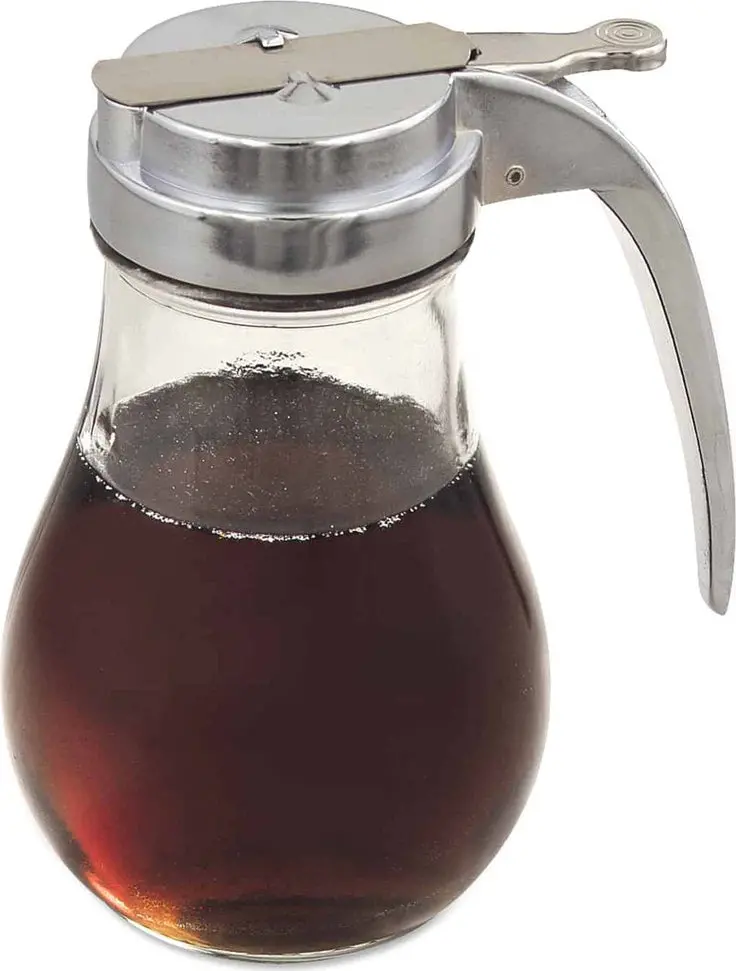 Browne 14-Ounce Chrome-Plated Syrup Dispenser Set (12-Pack) - Model 575190 1