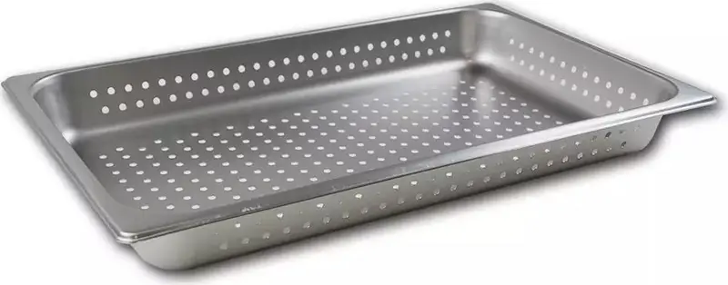 Browne 2-Inch Perforated Steam Pan – Full-Size Anti-Jam Design (22112) 1