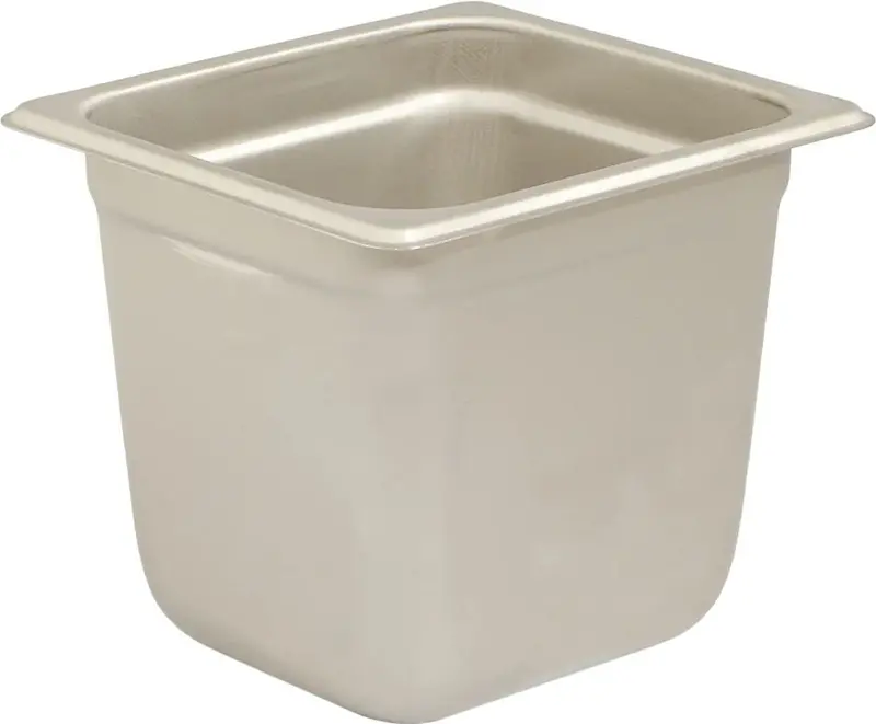 Browne 6" Stainless Steel Anti-Jam Steam Pan – 1/6 Size (Model 5781606) 1