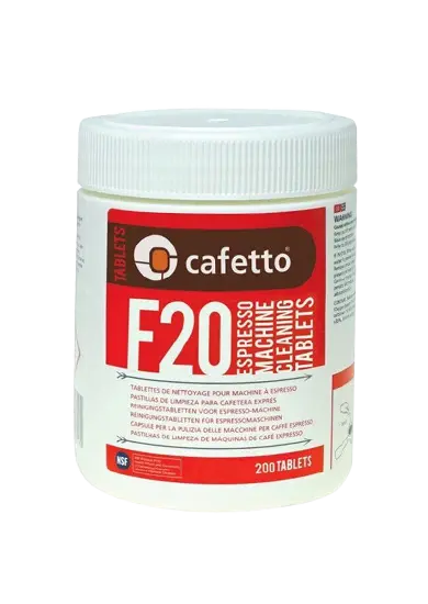 Cafetto F20 Espresso Machine Cleaning Tablets – 380G Tub 1