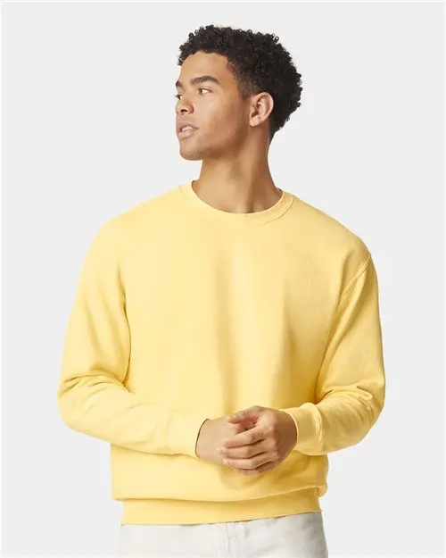 Comfort Colors Unisex Lightweight Fleece Crewneck Sweatshirt – Soft Everyday Layer 1