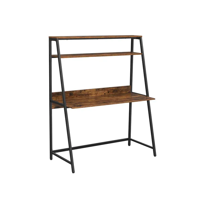 Compact Computer Desk With Integrated Shelving 1