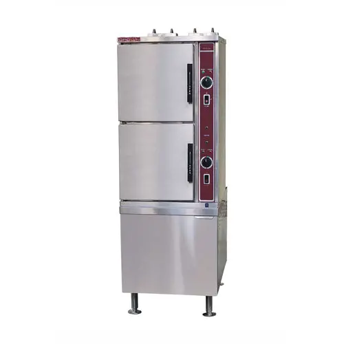Crown Gsx-16He 16-Pan Natural Gas Convection Steamer With Cabinet Base 1