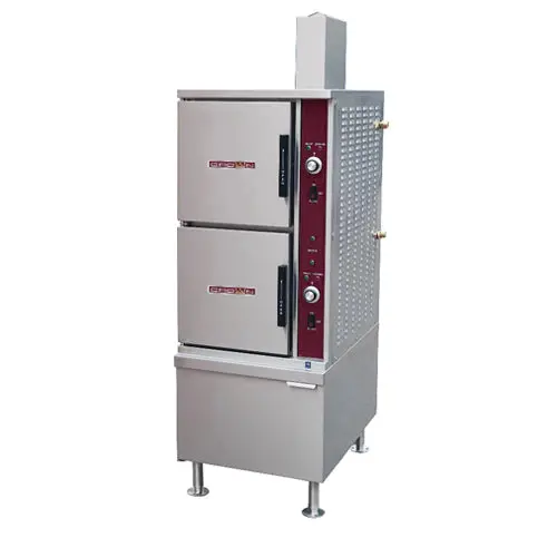 Crown Sx-7G3 7-Pan Natural Gas Convection Steamer With Cabinet Base 1