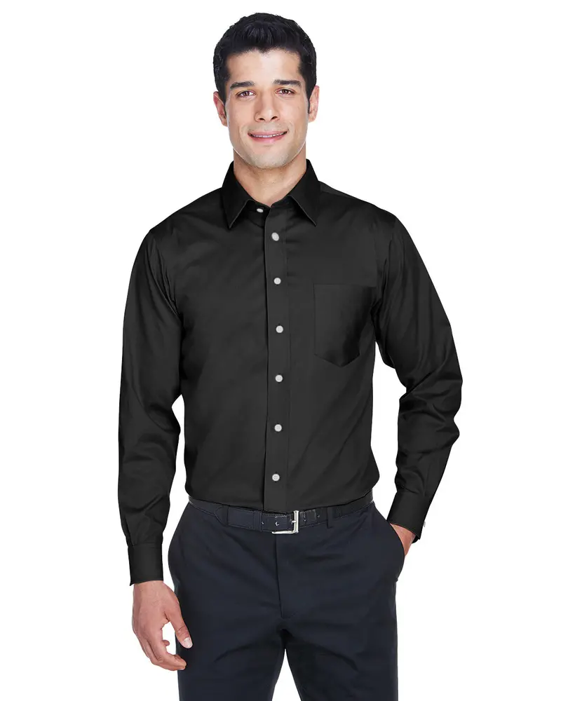 Devon & Jones Men’S Crown Woven Solid Stretch Twill Shirt (Dg530) 1