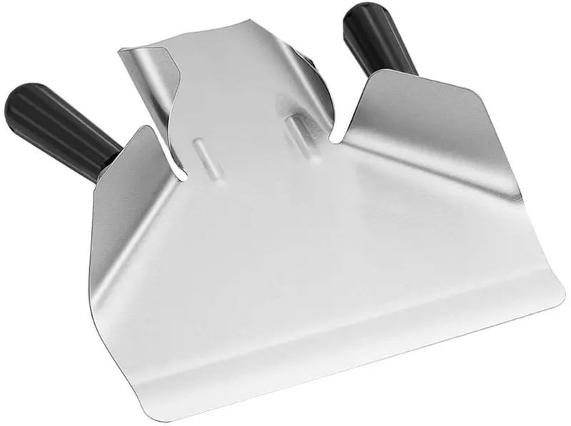 Dual-Handle Stainless Steel Fry Scoop – Heavy-Duty Chips & French Fry Bagger 1