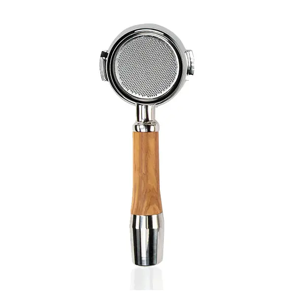 Ecm Gran Crema Bottomless Portafilter – Olive Wood Handle 1