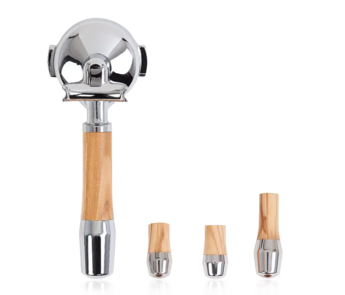 Ecm Lever Valve Handle Set – Olive Wood Finish 1