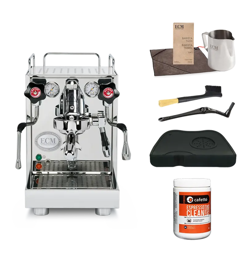 Ecm Mechanika Vi Slim Espresso Machine Package With Accessories 1