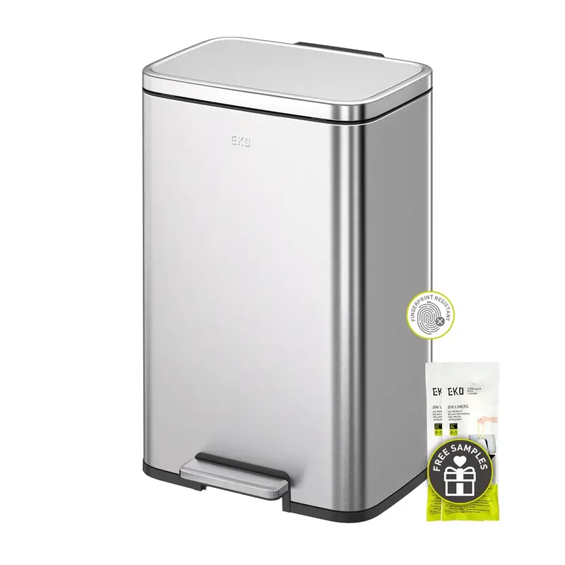 Eko Madison Dual-Compartment Step Trash Can – 25L + 20L Recycling Bin With Soft-Close Lid 1