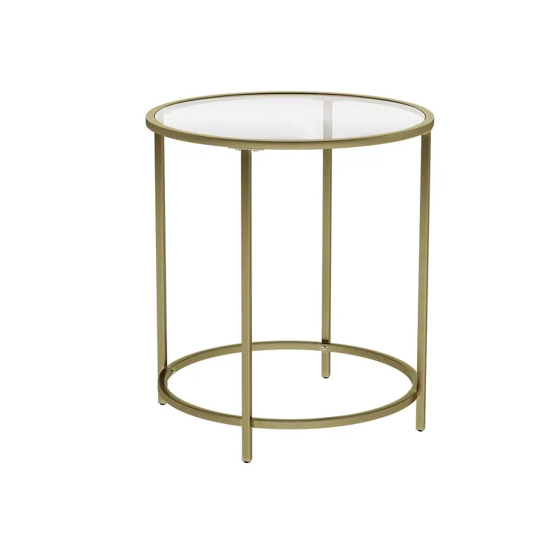 Elegant Golden Metallic Side Table For Accent Styling 1