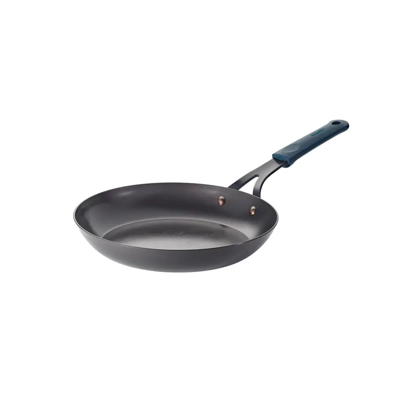 Ember 12-Inch Carbon Steel Fry Pan – Silicone-Insulated Comfort Grip 1