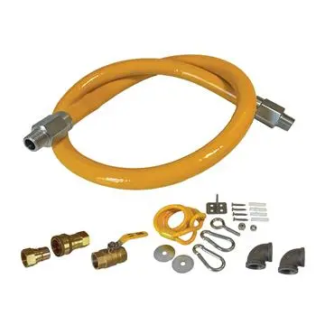Encore 60-Inch Gas Hose Connector Kit – 3/4-Inch Commercial-Grade Assembly 1