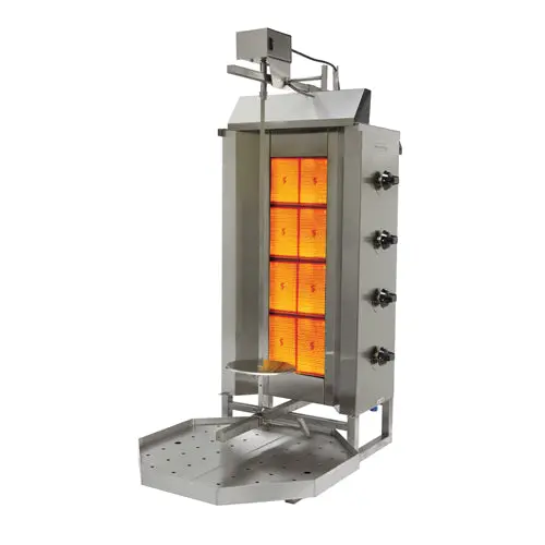 Eurodib Vgb3 Natural Gas Gyro Rotisserie – 88 Lb Capacity 1