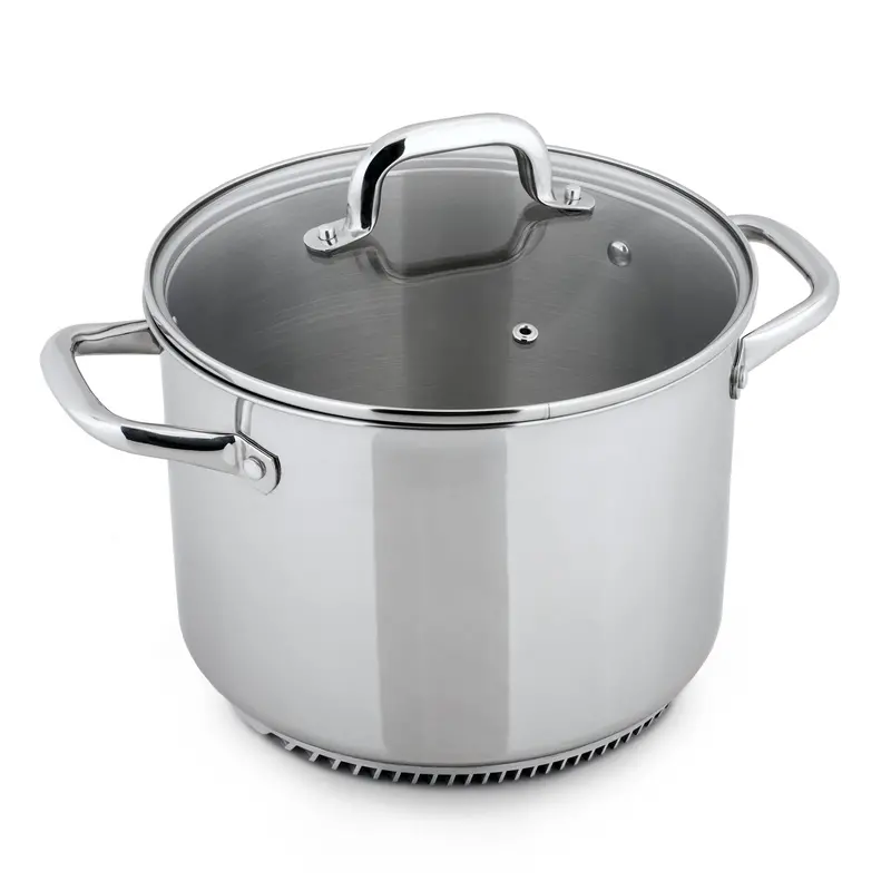 Freshair™ 8-Quart Stainless Steel Stock Pot – Heavy-Bottomed, Versatile Cooking Vessel 1