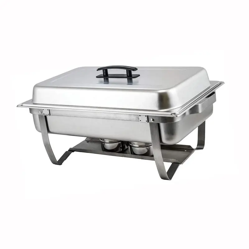 Full-Size 8-Quart Stainless Steel Chafer With Foldable Frame 1