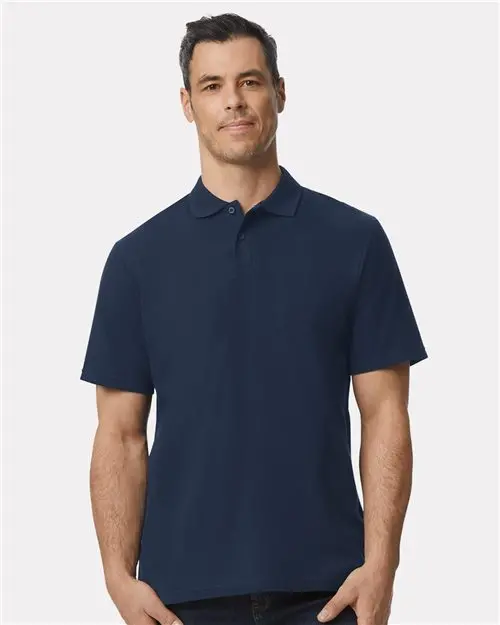 Gildan 64800 Unisex Softstyle Pique Polo – Versatile Everyday Knit Shirt 1