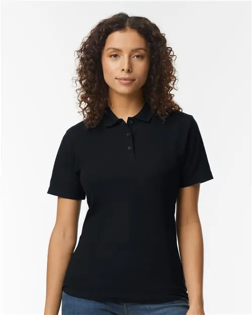 Gildan 64800L Women’S Softstyle Pique Knit Polo – Comfort-Fit Performance Top 1