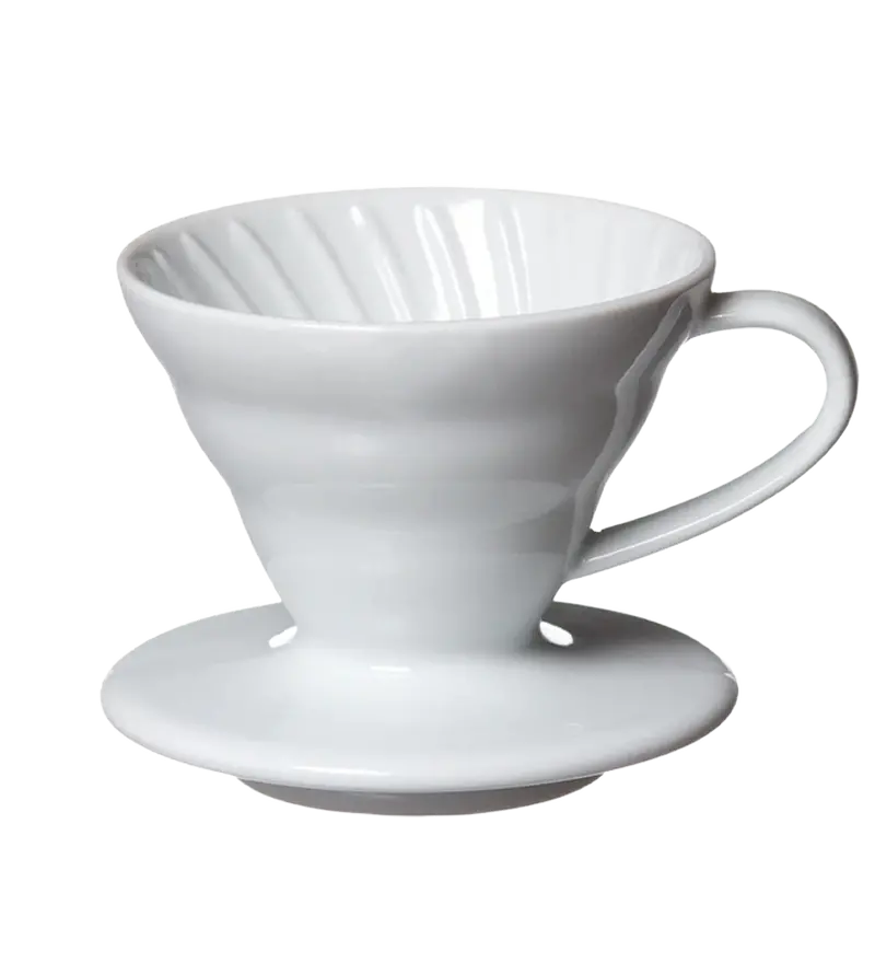 Hario V60 Ceramic Dripper – White, 2–4 Cup Capacity 1