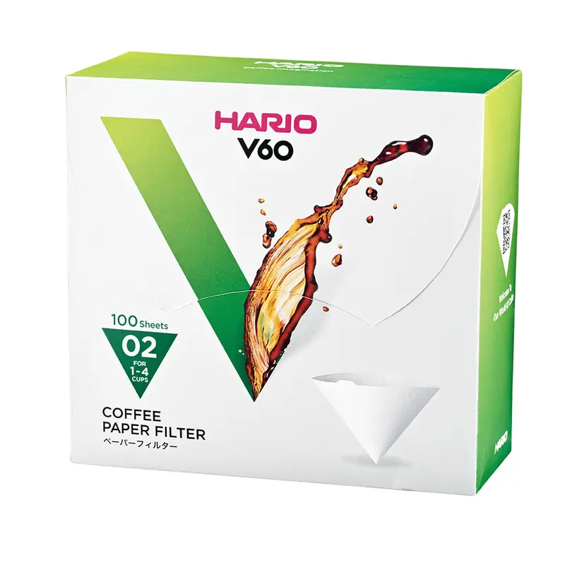 Hario V60 Paper Filters – Size 02, Natural White, 100-Pack 1