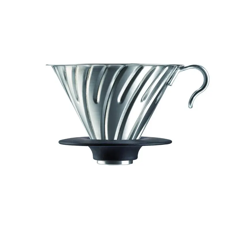 Hario V60 Stainless Steel Dripper – Size 02, Brushed Metal 1