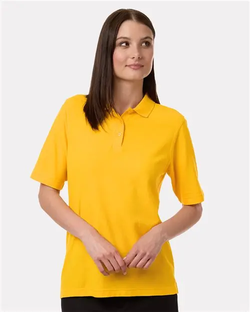 Harriton M105W Women’S Maverick Cvc Pique Polo – Soft Cotton-Viscose Blend 1