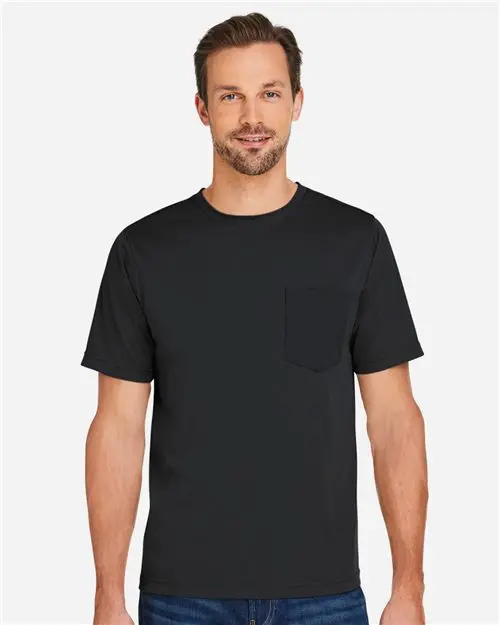 Harriton M118 Unisex Soil-Resistant Snag-Proof T-Shirt 1