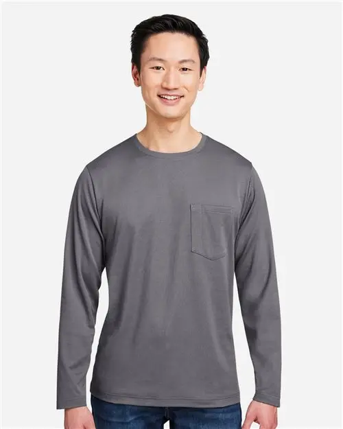 Harriton M118L Unisex Charge Long Sleeve T-Shirt With Snag & Soil Protection 1