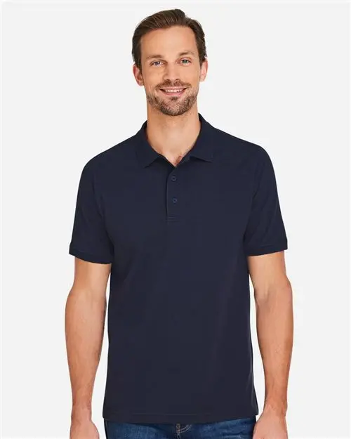 Harriton M205 Men'S Valiant Cotton Polo Featuring Snag-Resistant Fabric 1