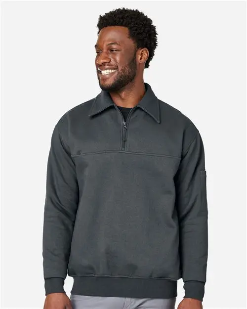Harriton M712 Unisex Climabloc Heavyweight Tactical Quarter-Zip Top 1