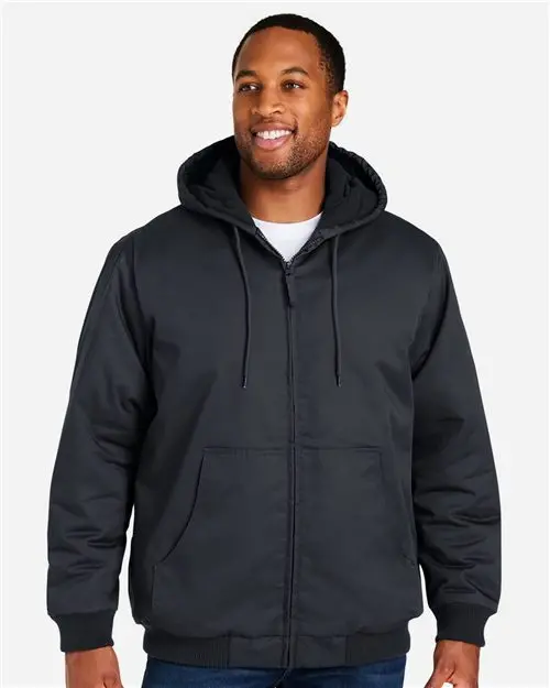 Harriton M722T Tall Climabloc Heavyweight Unisex Hooded Full-Zip Jacket 1