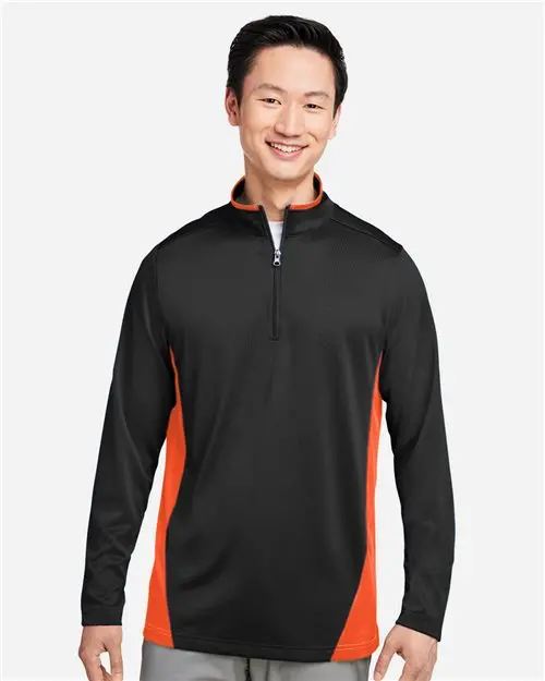 Harriton M786 Flash Snag Protection Plus Il Colorblock Quarter-Zip Pullover 1