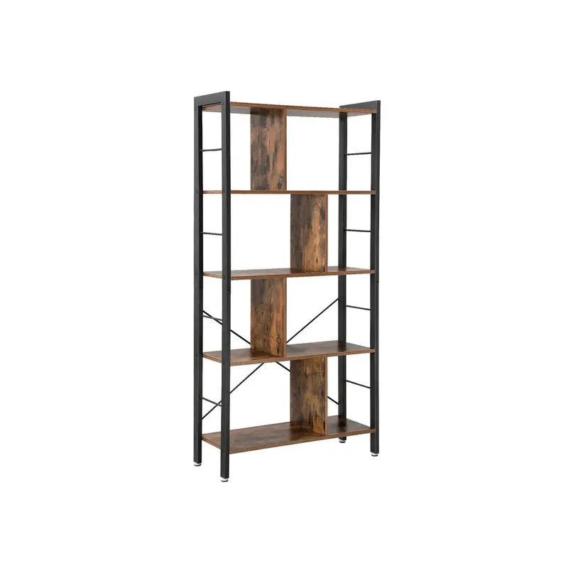 Heavy-Duty 4-Tier Industrial Bookcase 1
