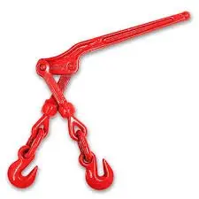 Heavy-Duty Lever Chain Binder – 5/16" & 3/8" Load Securing Tool With Grab Hooks For Transport And Tie-Downs 1