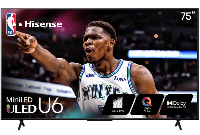 Hisense 75-Inch U6 Mini-Led 4K Uled Smart Tv With Google Tv 1
