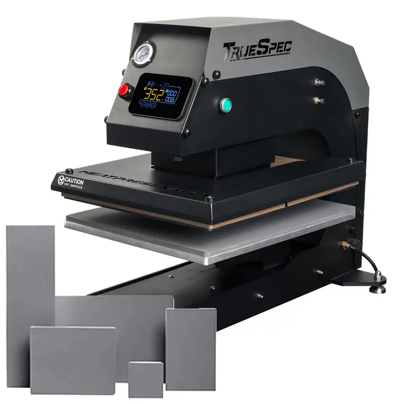 Hpn Truespec 16" X 20" Pneumatic Slide-Out Heat Press With Platens 1