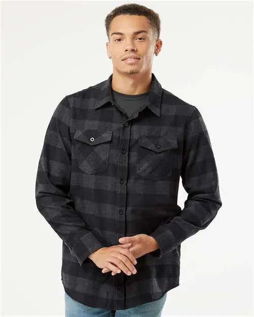 Independent Trading Co. Flannel Shirt – Classic Checked Pattern, Lightweight Cotton Blend 1
