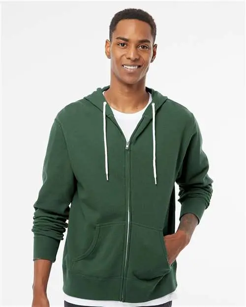 Independent Trading Co. Full-Zip Lightweight Hooded Sweatshirt – Versatile Layering Staple 1