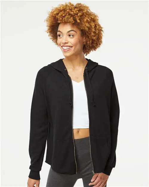 Independent Trading Co. Women'S California Wave Wash Full-Zip Hooded Sweatshirt (Prm2500Z) 1