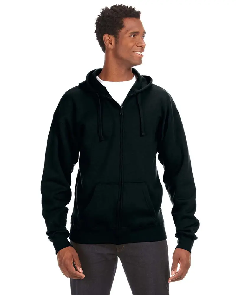 J America Premium Full-Zip Hooded Fleece Sweatshirt – Ja8821 1