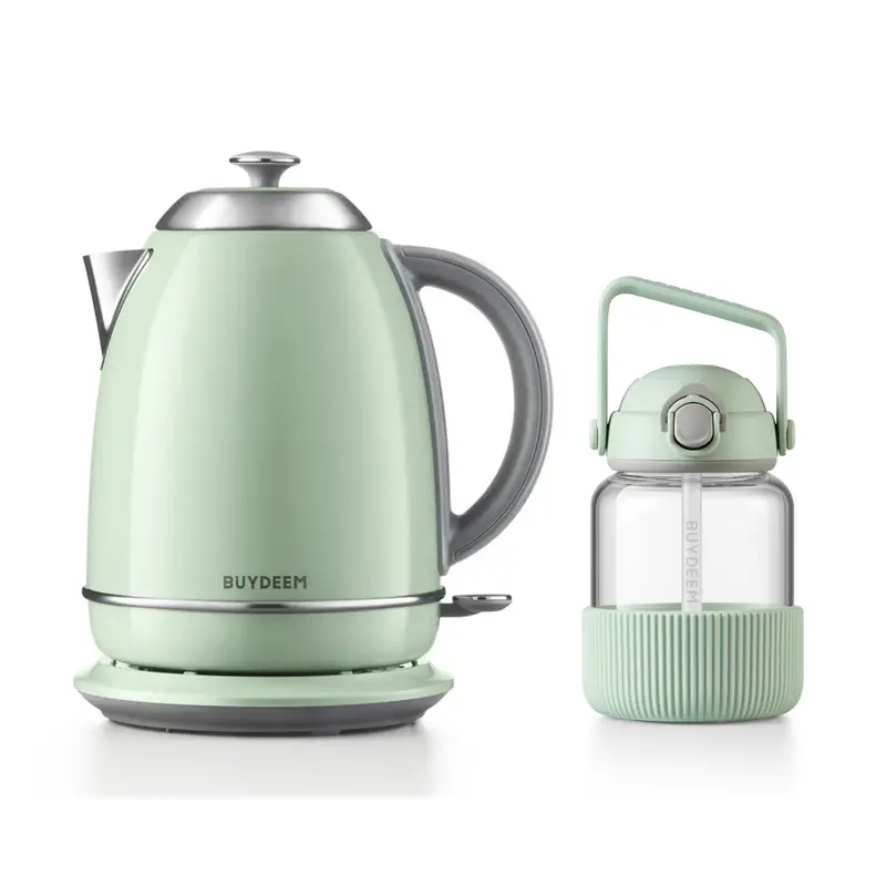 K640 Pop-Up Straw Glass Kettle – Premium Bundle Deal 1