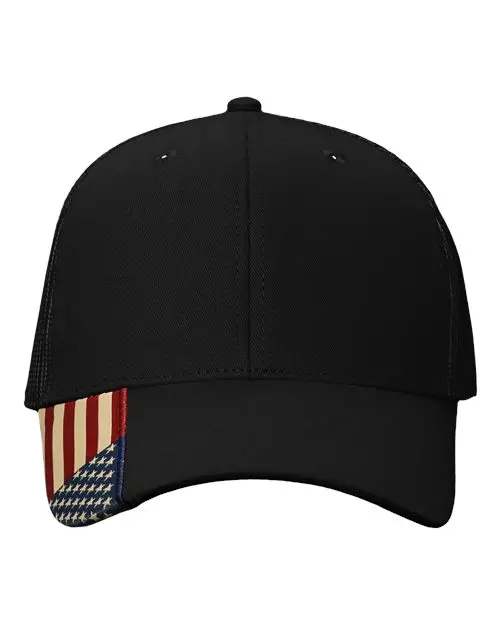 Kati Am350M Patriotic Usa Flag Mesh Trucker Cap 1