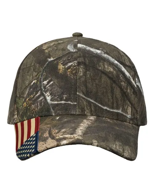 Kati Camo Woven Usa Flag Cap – Patriotic Outdoor Snapback Hat 1