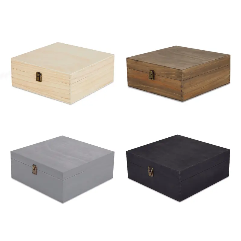 Large Wooden Memory Keepsake Box 1