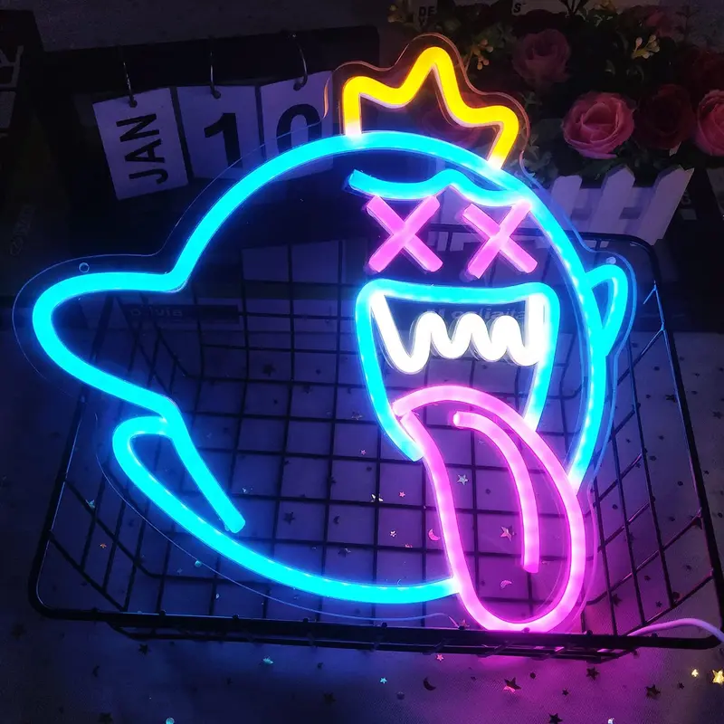 Led Neon Gaming Wall Art – Mario, Hello Kitty, Kirby, Arcade & Controller-Themed Room Decor 1