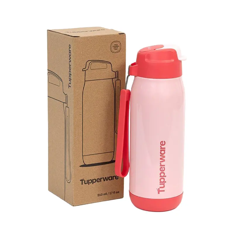 Lohas Insulated Straw-Top Bottle, 510Ml Vacuum-Sealed Tumbler 1