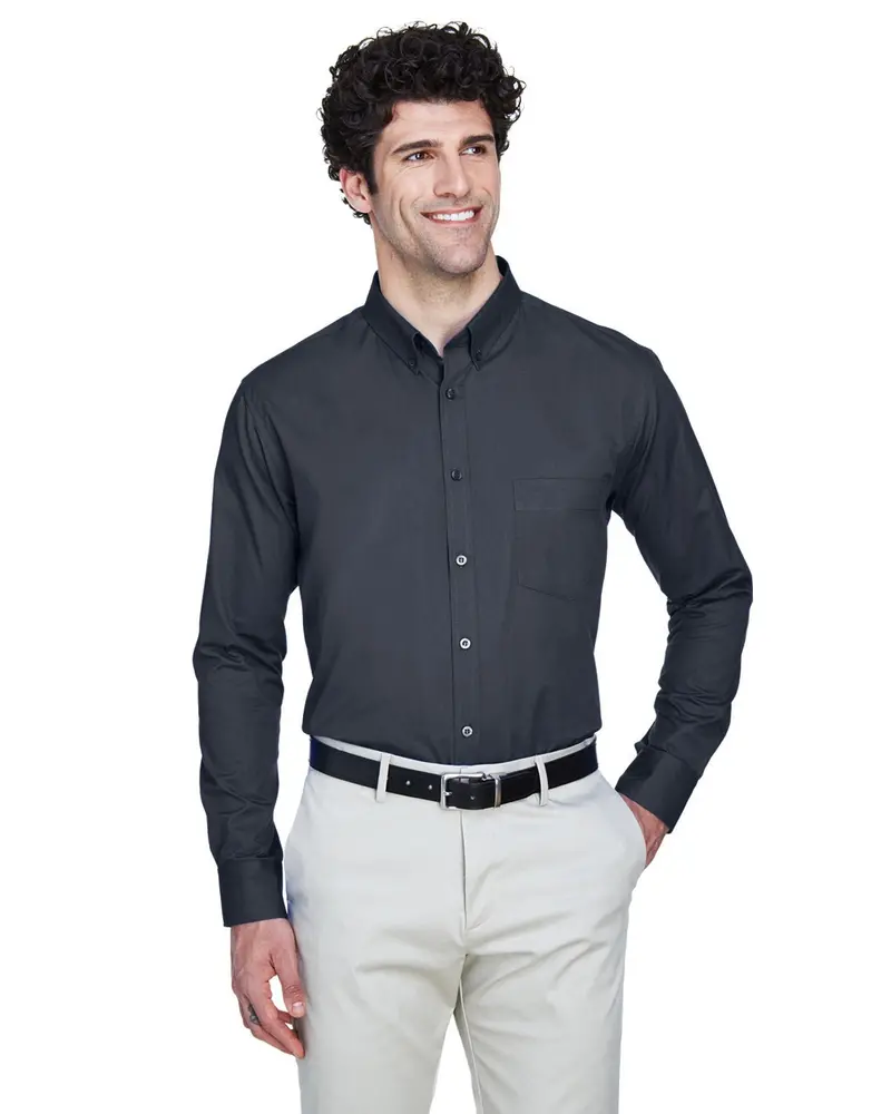 Men’S Core 365 Operate Long-Sleeve Twill Shirt