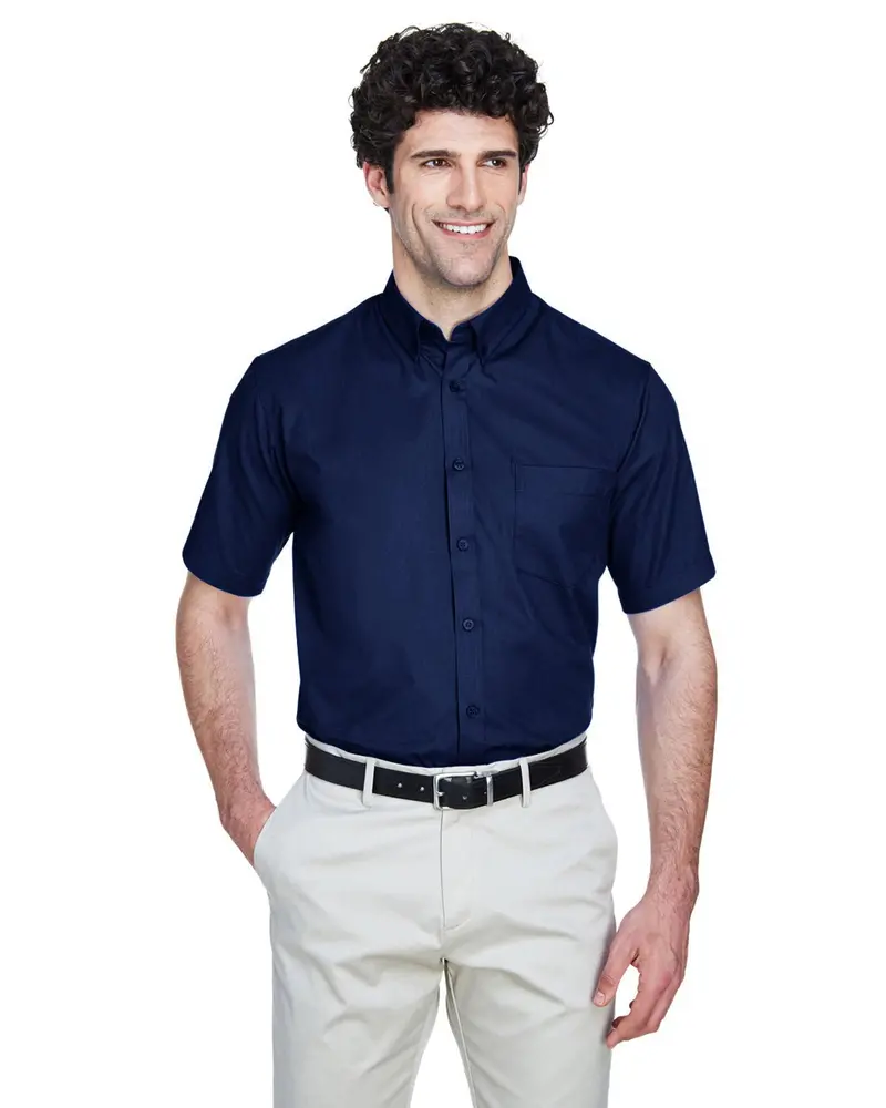 Men'S Tall Short-Sleeve Twill Shirt – Core 365 88194T 1